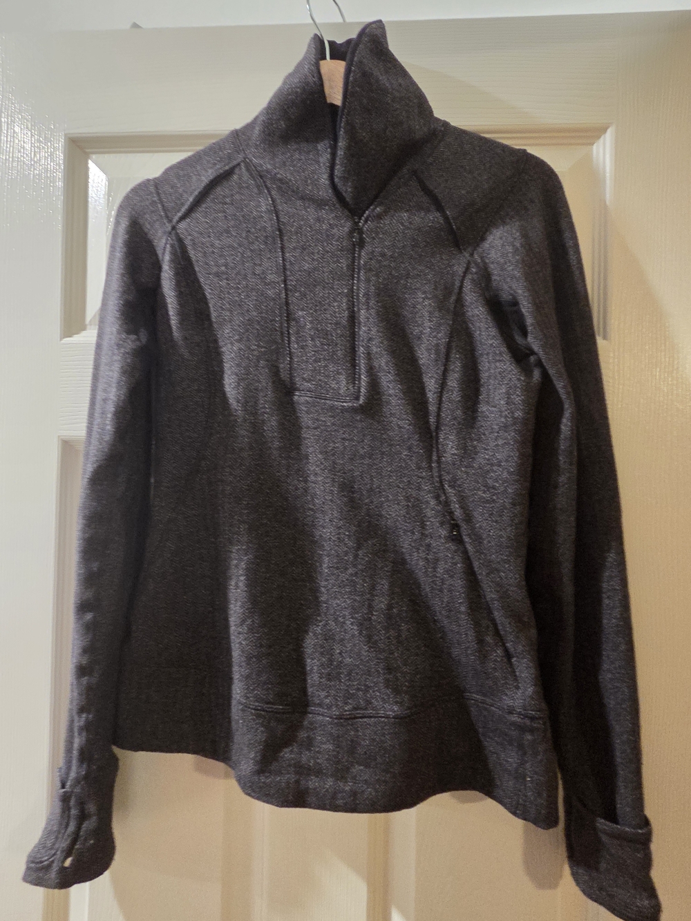 Lululemon Think Fast Pullover Herringbone Size 6